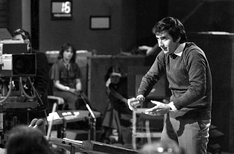 A Magyar Televízió Nemzetközi Karmesterversenyén 1980-ban (forrás: Hollerung Gábor)