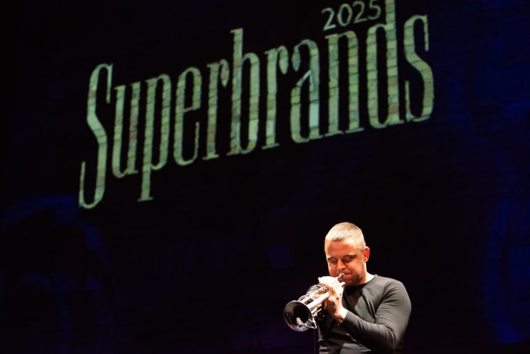 Barabás Lőrinc trombitaművész a Superbrands Gálán