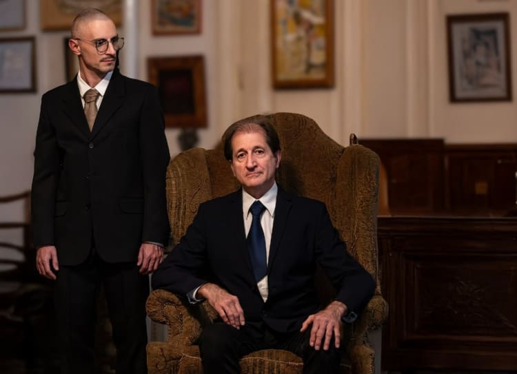 Cserna Antallal a Goldberger, a textilkirály című darabban (fotó: Győrfy-Forgács Bea)