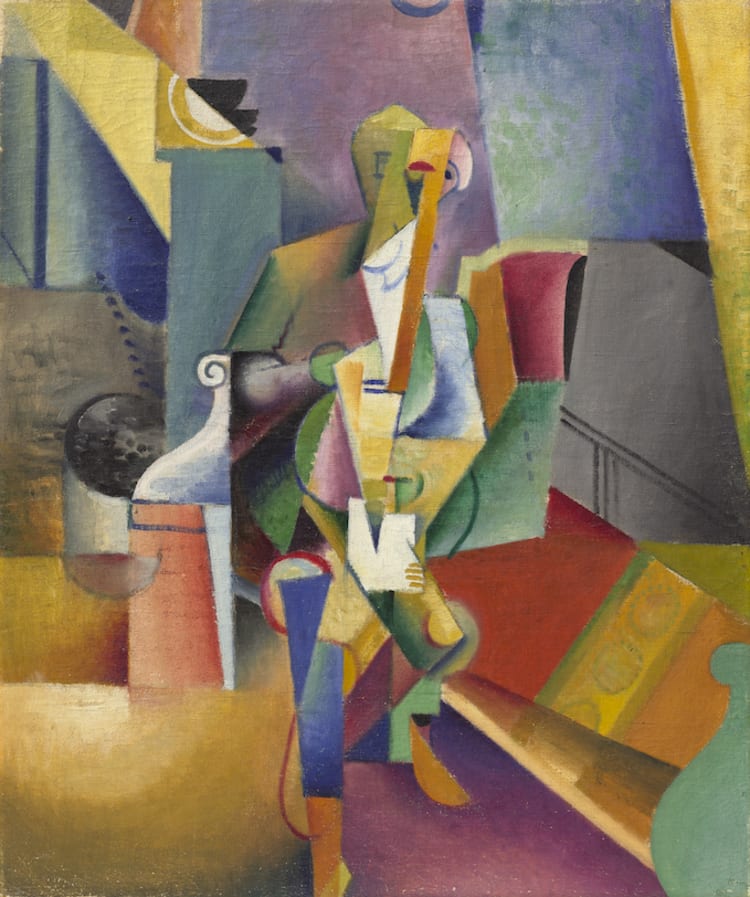 Szobotka Imre: A Muzsikus, 1914, olaj, vászon, 54.2 x 45.7 cm (forrás: Barki Gergely)