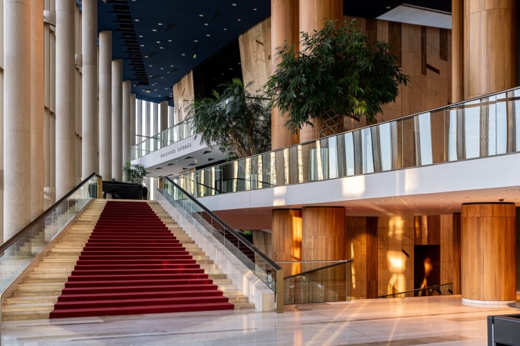 A Müpa átriuma (fotó: Hlinka Zsolt, Müpa)