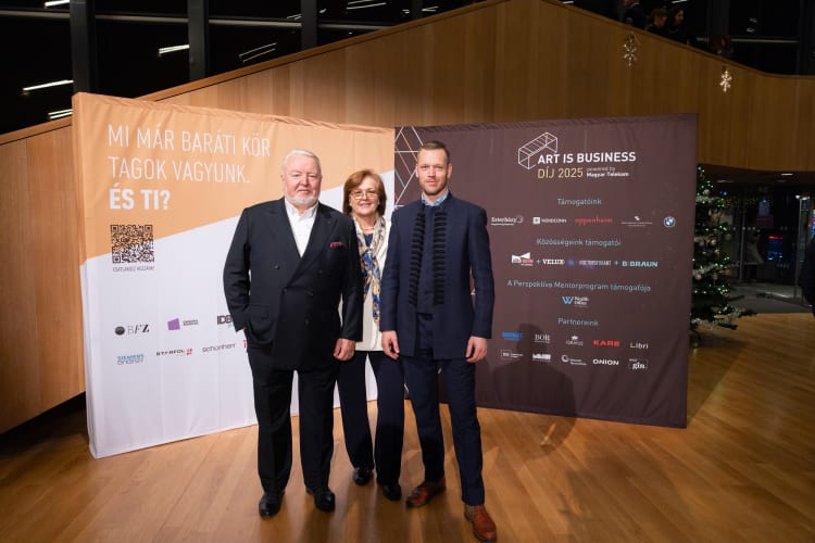 A Heimann család az Art is Business díjátadón (fotó: Mohai Balázs)
