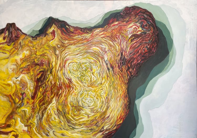 Vladár Krisztina Törzs című műve is a Merkantil Bank falait díszíti (forrás: YoungArt)