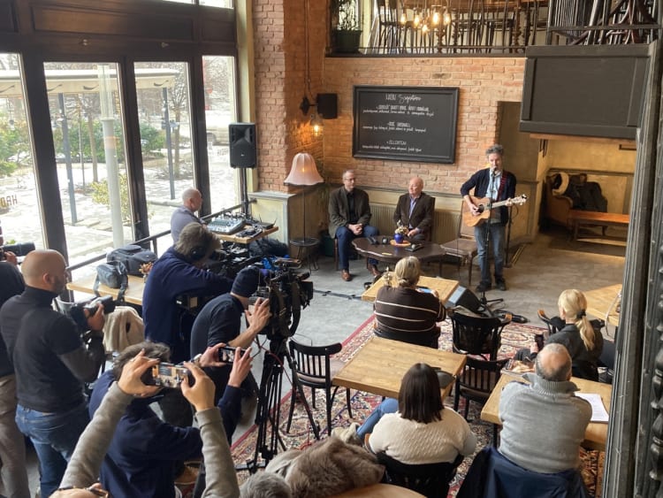 A lemez sajtótájékoztatója a Hadikban