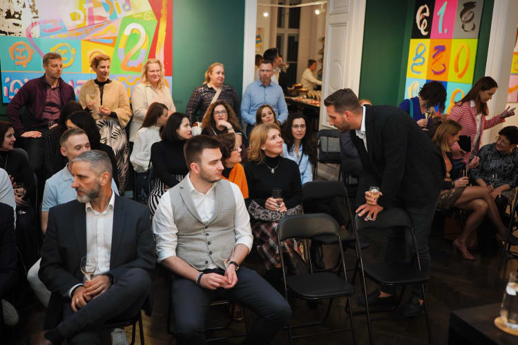 Résztvevők a LEADESHIP IS ART, DO IT SMART programsorozat eseményén