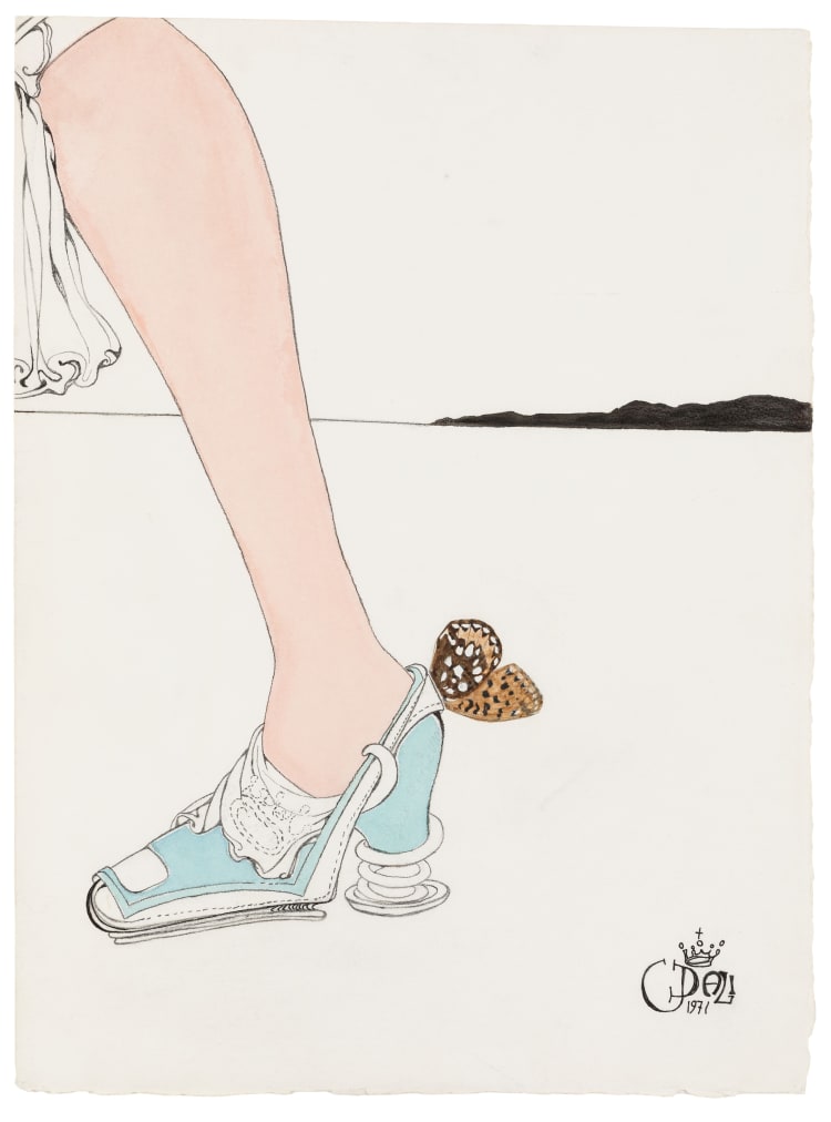 Salvador Dalí: A Shoe for Mercury 1971 (forrás: Scabal / MODEM)