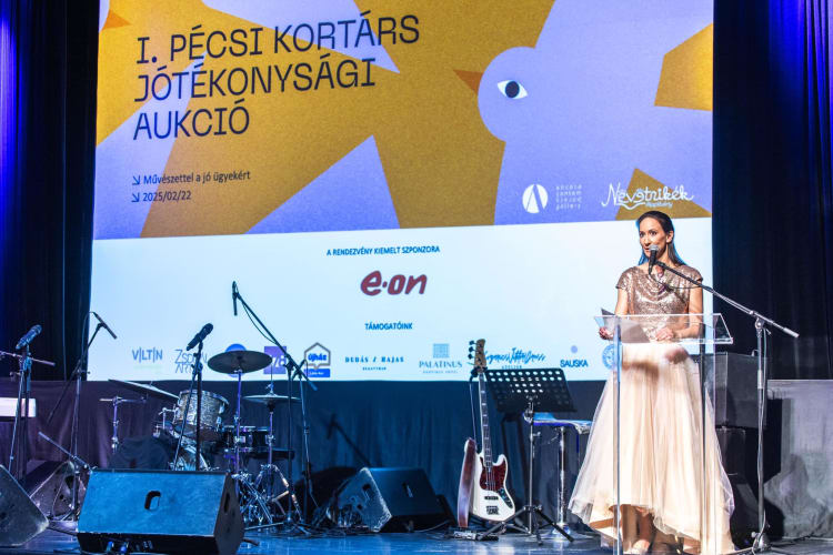 Miseta Ildikó, az Ancora Contemporary Gallery vezetője, az aukció életrehívója (forrás: Ancora Contemporary Gallery)