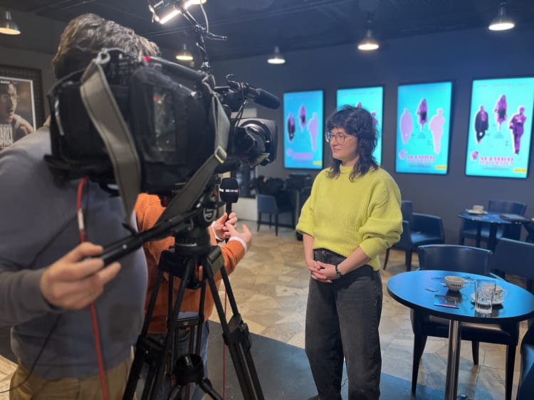 Nagy Borbála a film sajtóvetítésén (fotó: Tóth Artin)