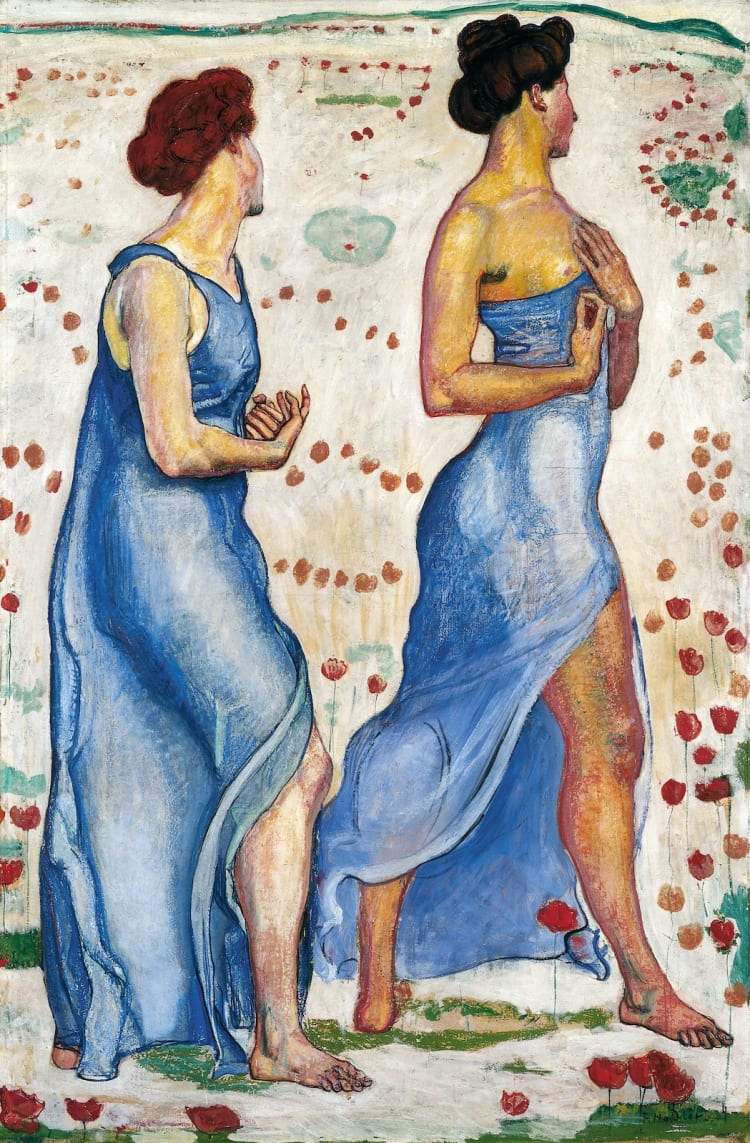 Ferdinand Hodler: Az érzés, 1901–1902 (később átdolgozva), olaj, vászon, 115 × 76 cm