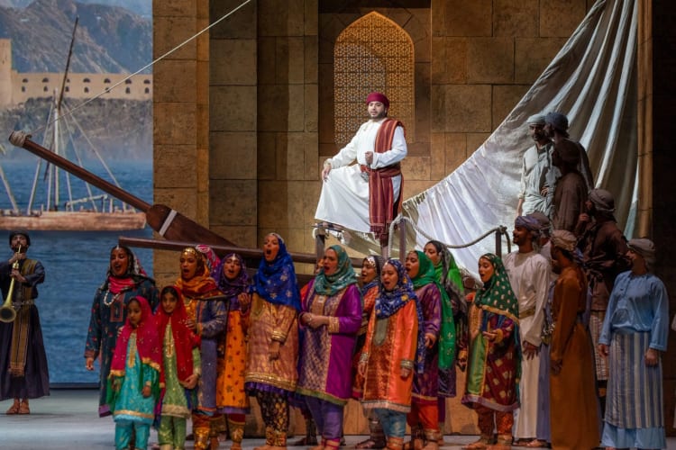 Jelenet a Szindbád, az ománi tengerész című darabból (forrás: Bartók Tavasz)