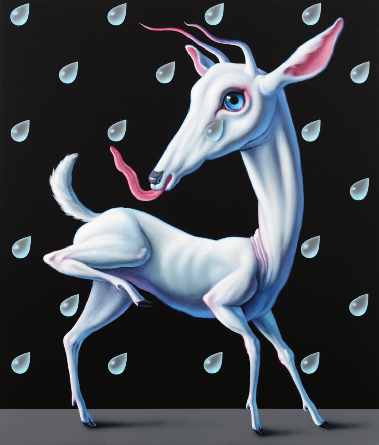 Orr Máté: Sírás közben pisilés, 2026, olaj, akril, vászon (forrás: az am projects jóvoltából)