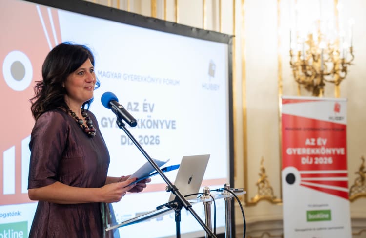 Berg Judit az Év Gyerekkönyve Díjátadón (fotó: Benkó Bernadett)