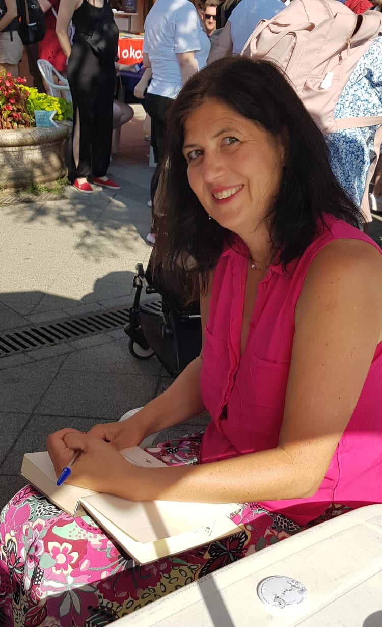 Berg Judit az idei Ünnepi Könyvhéten (forrás: Berg Judit)