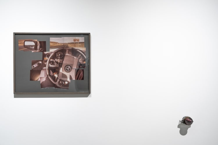 David Hockney’s The Steering Wheel #3, 1982, and Selma Selman’s Ophelia’s Awakening, 2024, Mercedes-Benz Art Collection. © David Hockney, Selma Selman