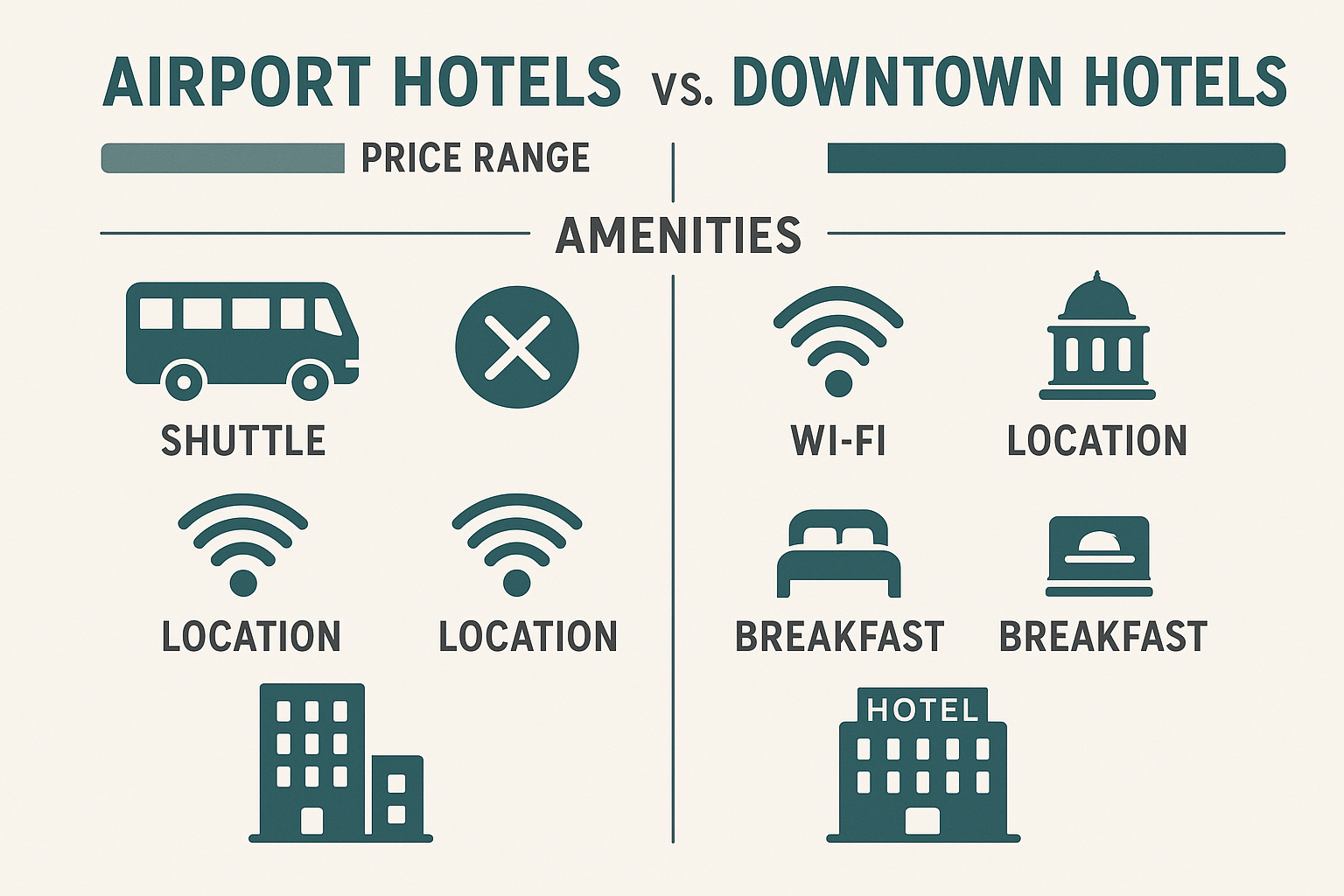 Hotel price comparison infographic