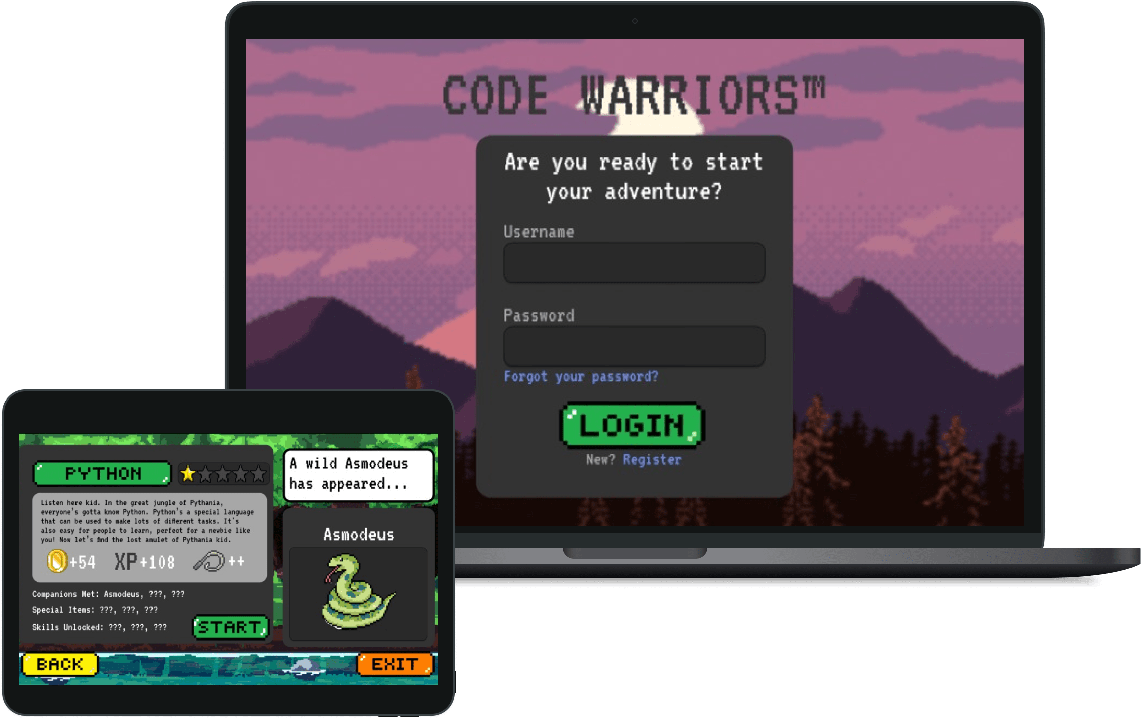 CodeWarriors Mockup