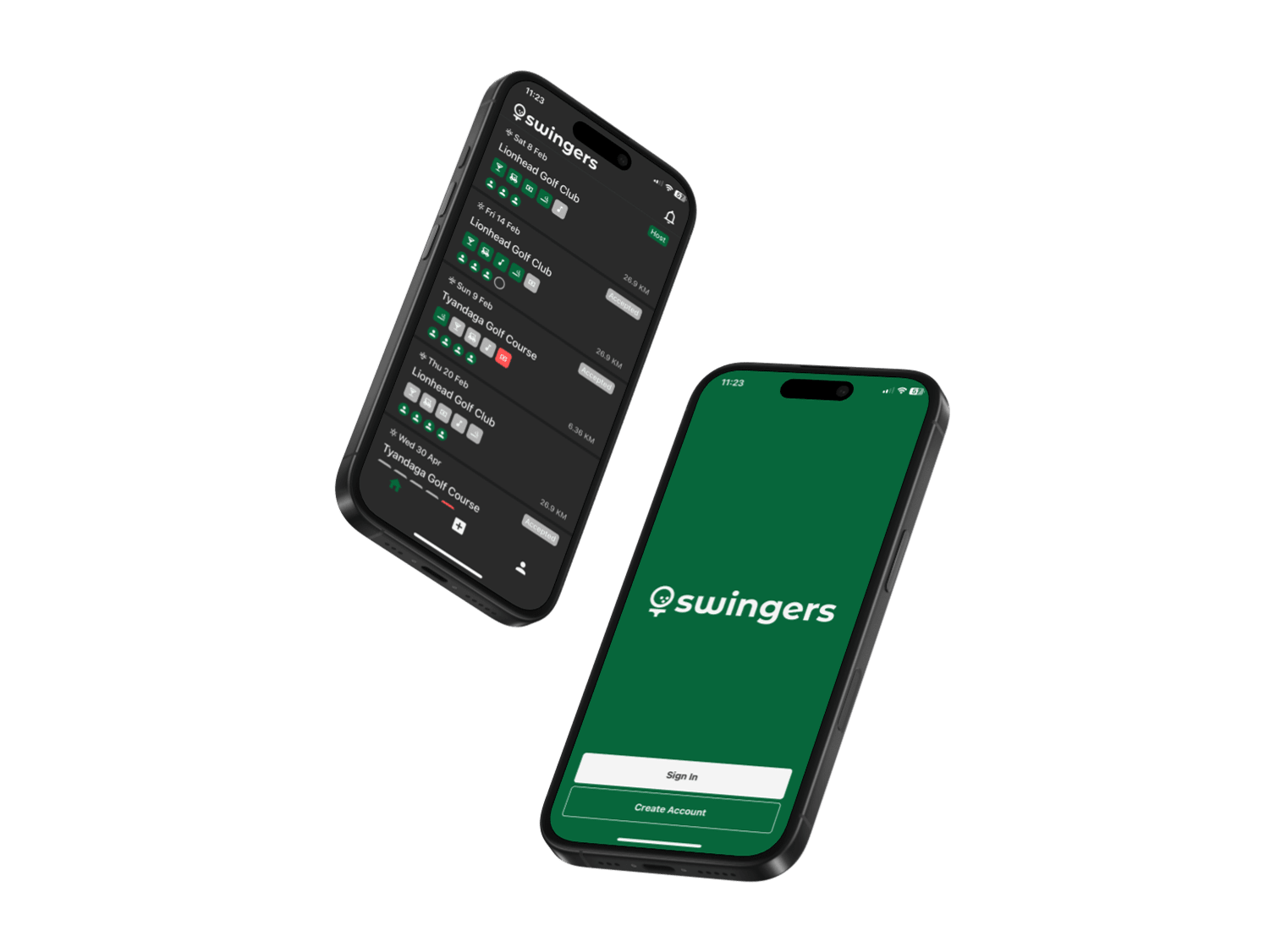 Swingers Golf Mockup