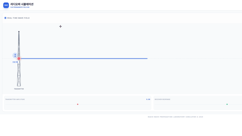 라디오파와 전자복사장 시뮬레이션