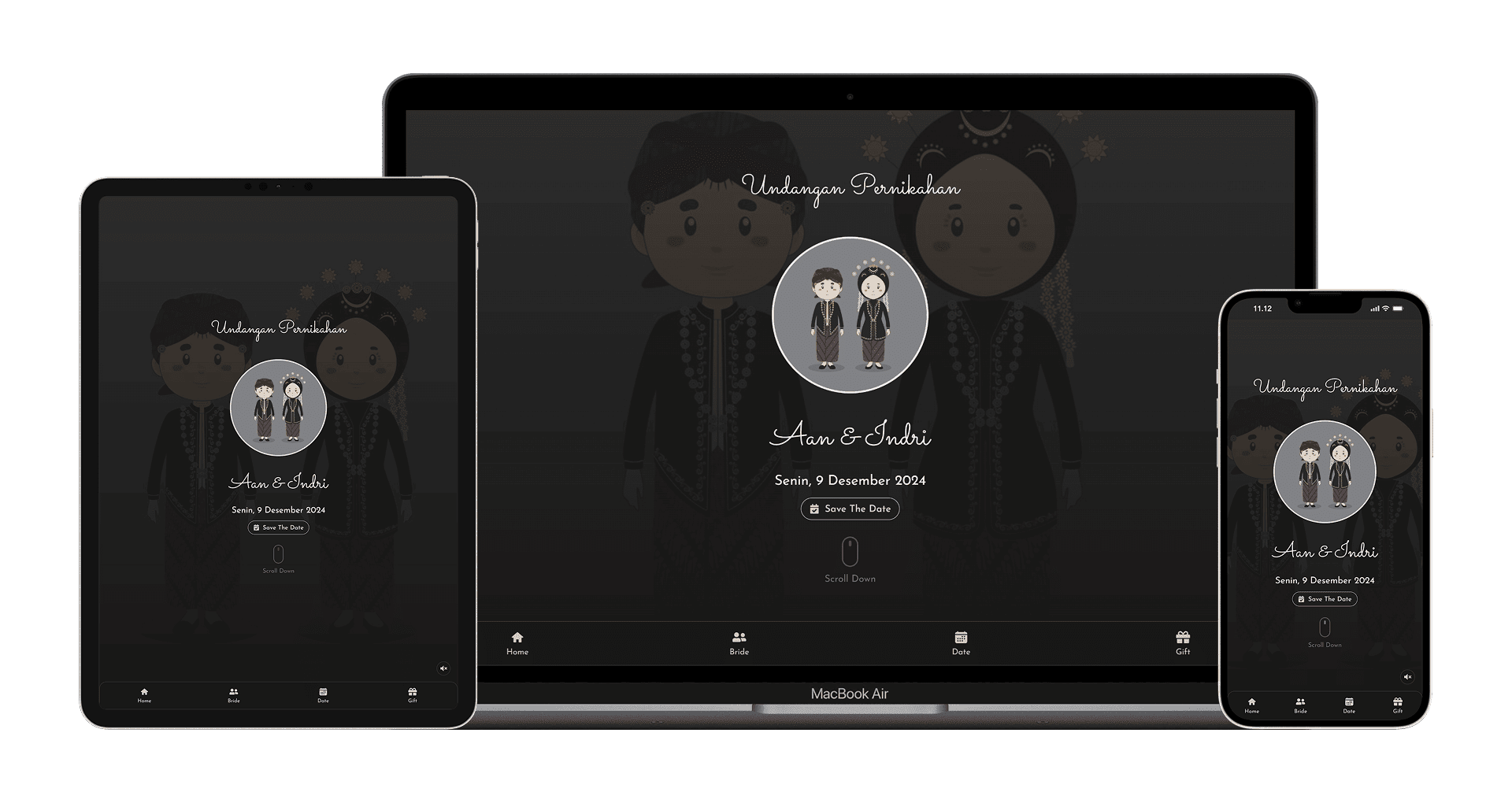 Digital Wedding Invitation
