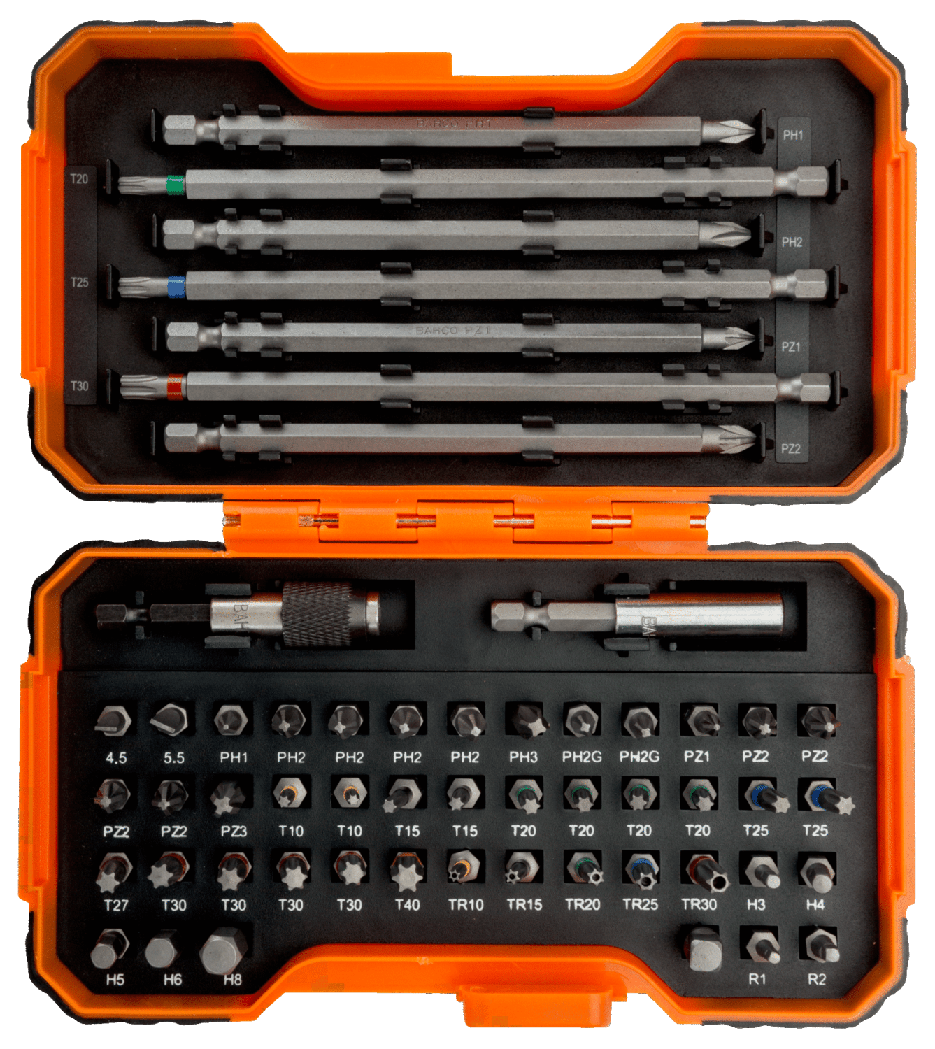 BITS-SETT 1/4" 54D FARGEKODE