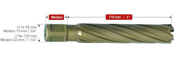 KJERNEBOR Ø 50 X 110 HM HARD-LINE