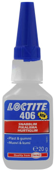 LOCTITE 406 20GR HURTIGLIMING AV PLASTOG GUMMI