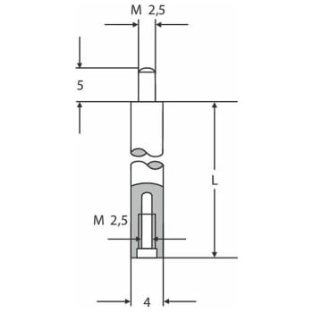 FORLENGER 100MM M-2,5 FOR MÅLEUR 0710129