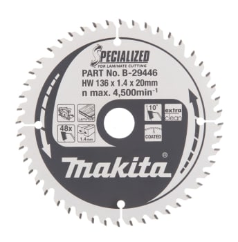 MAKITA SAGBLAD 136X20 48T B-29446