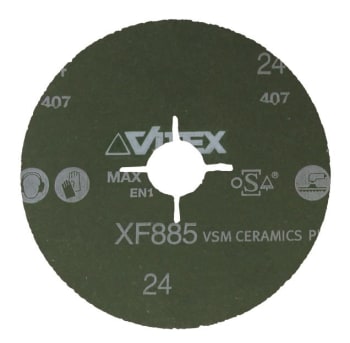 FIBERSKIVE 125MM #60CER+ XF885 STJERNE HULL