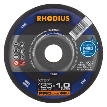 KAPPESKIVE 125X1,0X22,23 XT67-205426