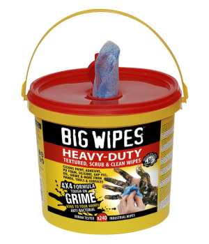 WIPES ANTIBAC 250 2-SIDE RØD SPANN