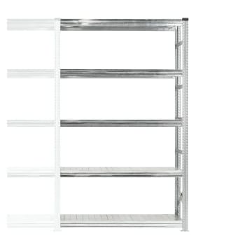 SMÅVAREREOL 123 FØLGEFAG 1350X600X2500MM 5 HYLLER