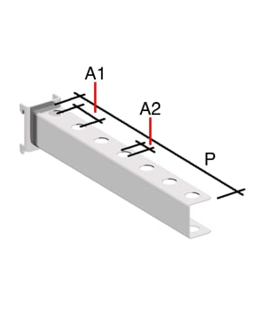 SKRUTREKKERHOLDER 220MM, 7 X Ø12MM