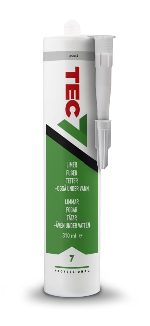 TEC7 FUGEMASSE RELEKTA LYS GRÅ RAL9002 310ML