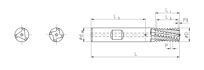 GJENGEFRES G 1/2-14 TINAMATIC 168380