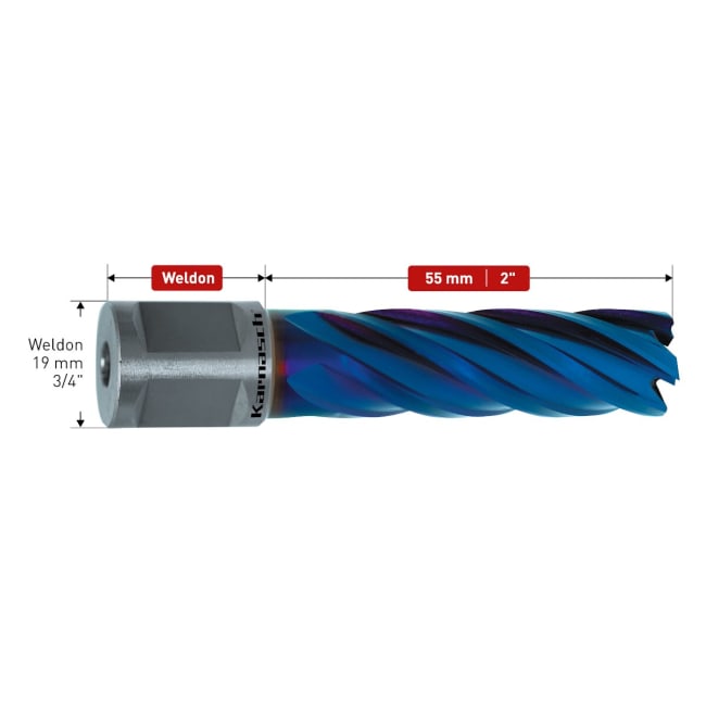 KJERNEBOR Ø 56 X 55 HSS BLUE-LINE