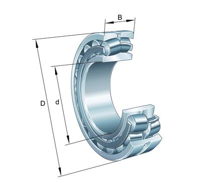 WS22210-E1-XL-2RSR SFÆRISK RULLELAGER