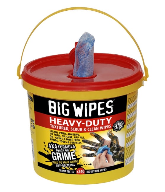 WIPES ANTIBAC 250 2-SIDE RØD SPANN