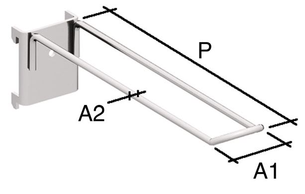 DOBBEL LUKKET OPPHENGSKROK Ø3,5MM X 170MM X 29MM