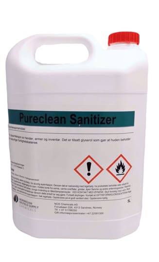 ANTIBAC PURECLEAN SANITIZER 5 LITER