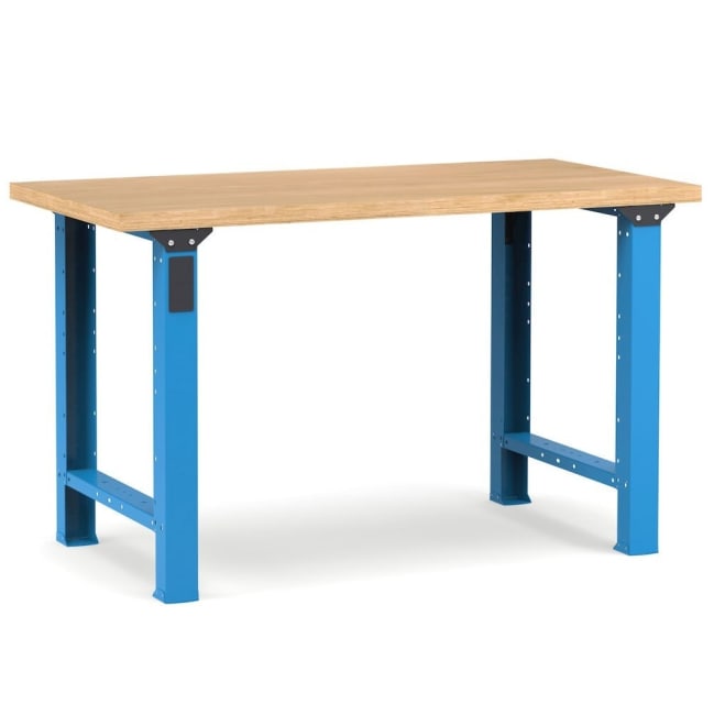 ARBEIDSBORD 1500X750X890MM BLÅ RAL5012 MED BEN