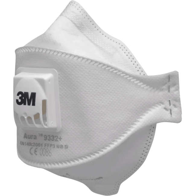 STØVMASKE 3M FFP3 9332+ PAKKE A10