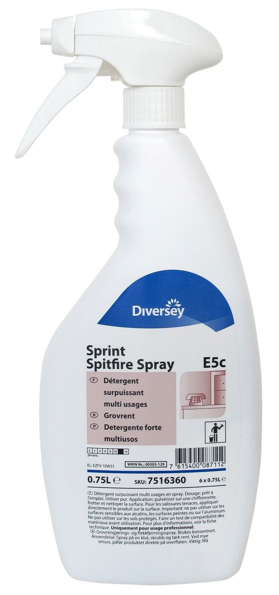 GROVRENGJØRING SPRINT SPITFIRE 750ML SPRAY TASKI Alf I. Larsen AS
