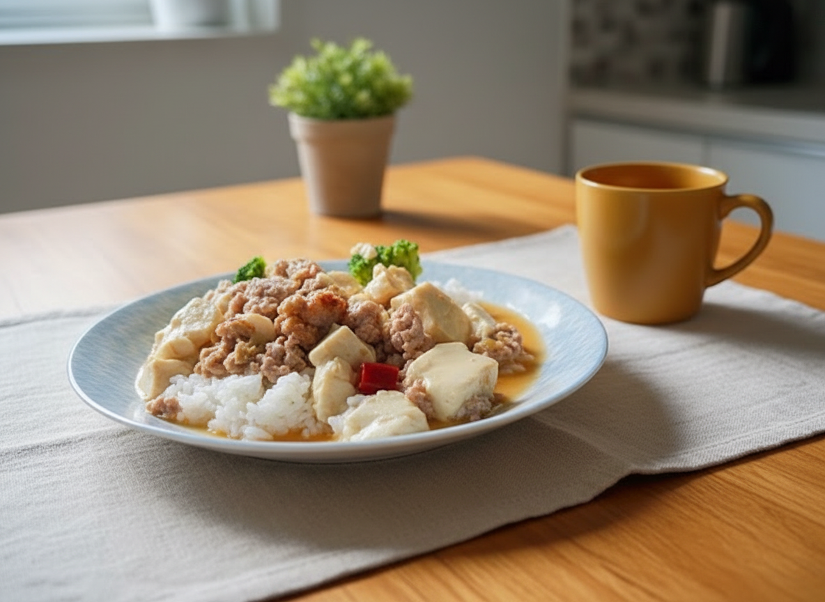 Mapo Tofu with Broccoli Rice — tasty supper ready in minutes