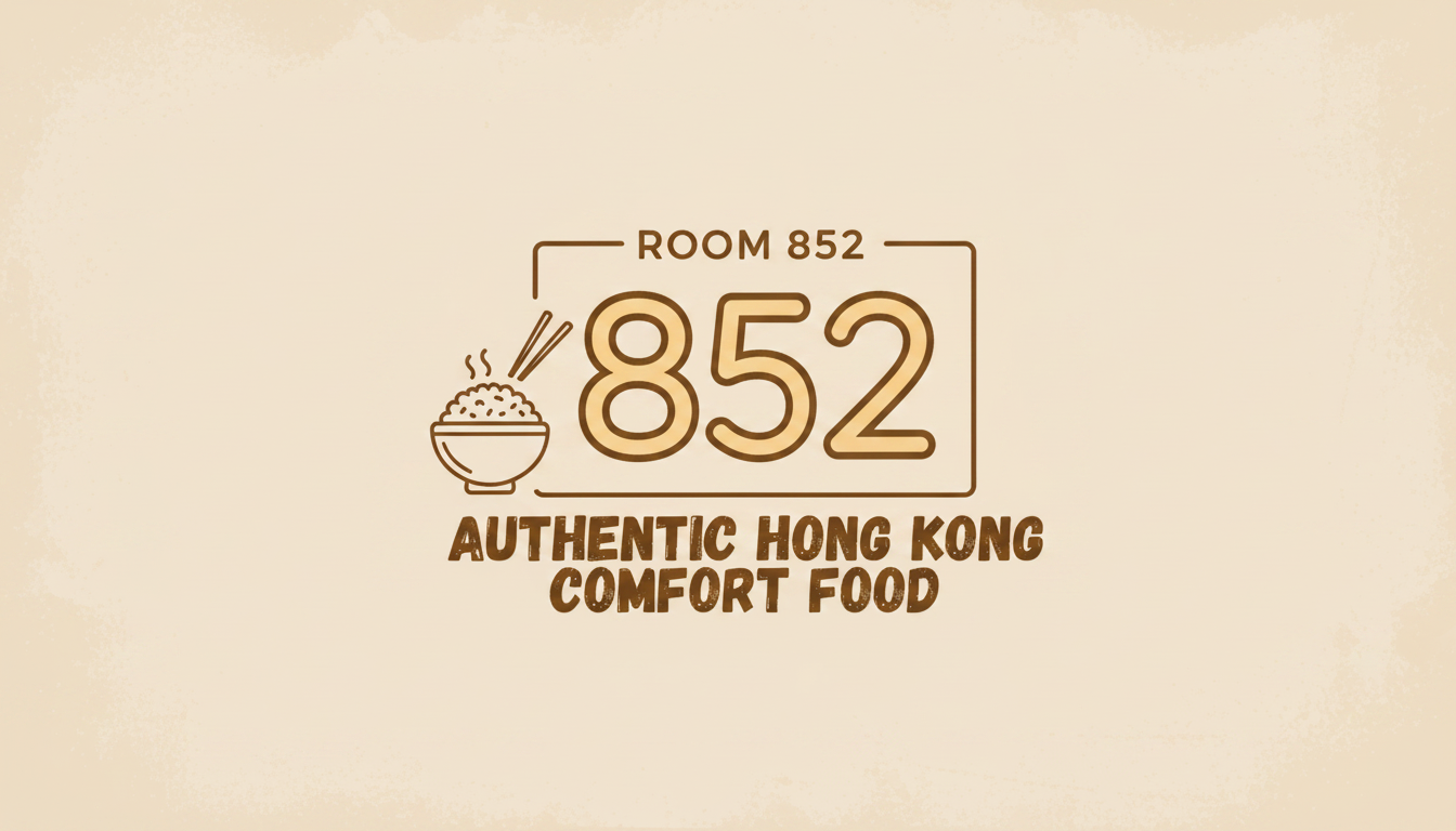 Room852 Authentic Hong Kong Comfort Food neon sign logo