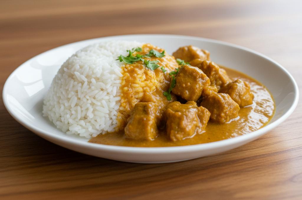 Goat curry rice 咖喱羊飯