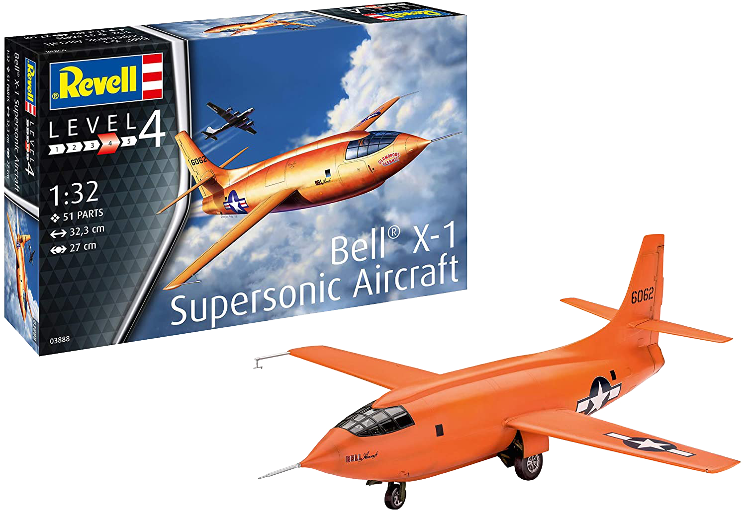 boite de la maquette du Bell X-1 (1rst Supersonic) au 1/32