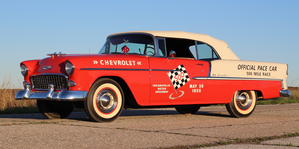 gif Chevrolet Chevy Indy Pace Car - Indy 1955