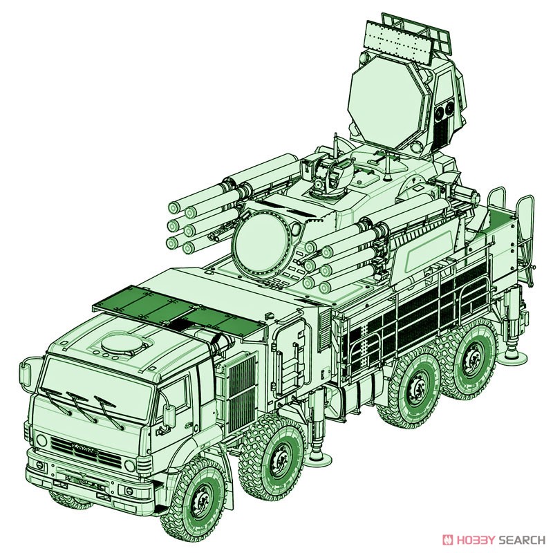 72V6E4 de 96K6 Pantsir-S1 ADMGS avec radar RLM SOC S-band