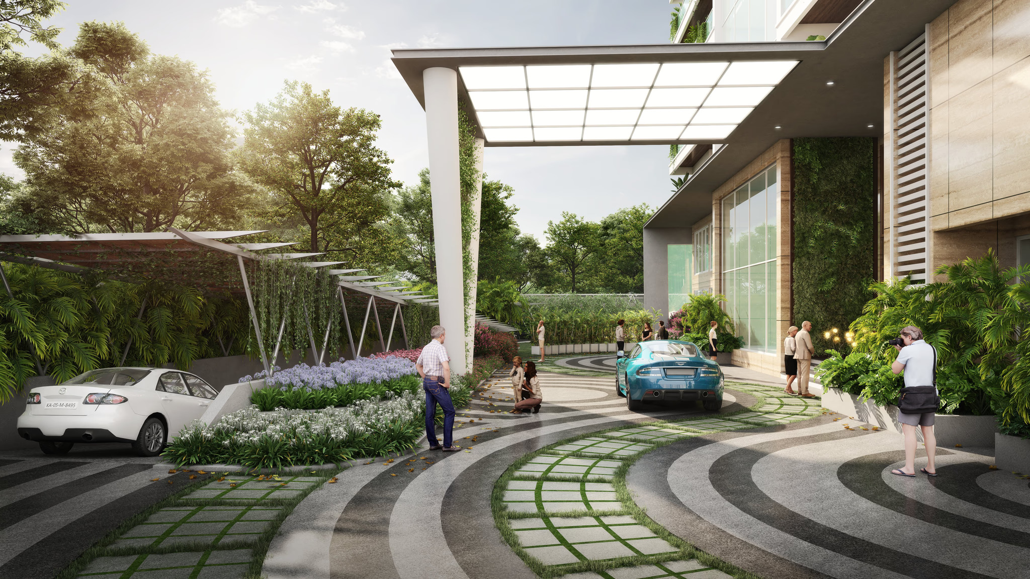 Everfine Straatosphere Ultra-Luxury 3 BHK Sky Villa Living Lounge